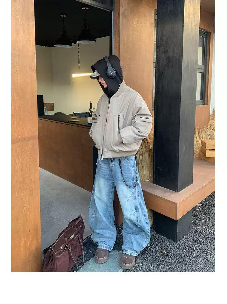 Hooded Padded Bomber Jacket