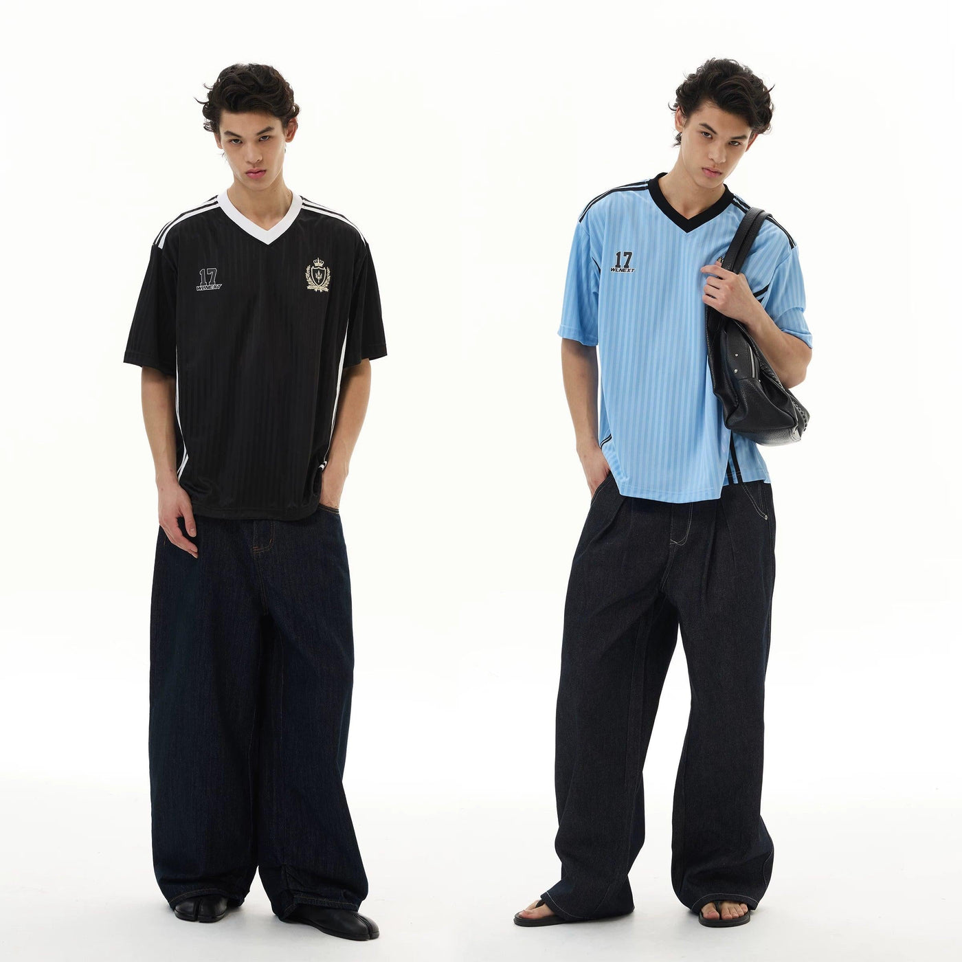 V-Neck Sports Jersey T-Shirt