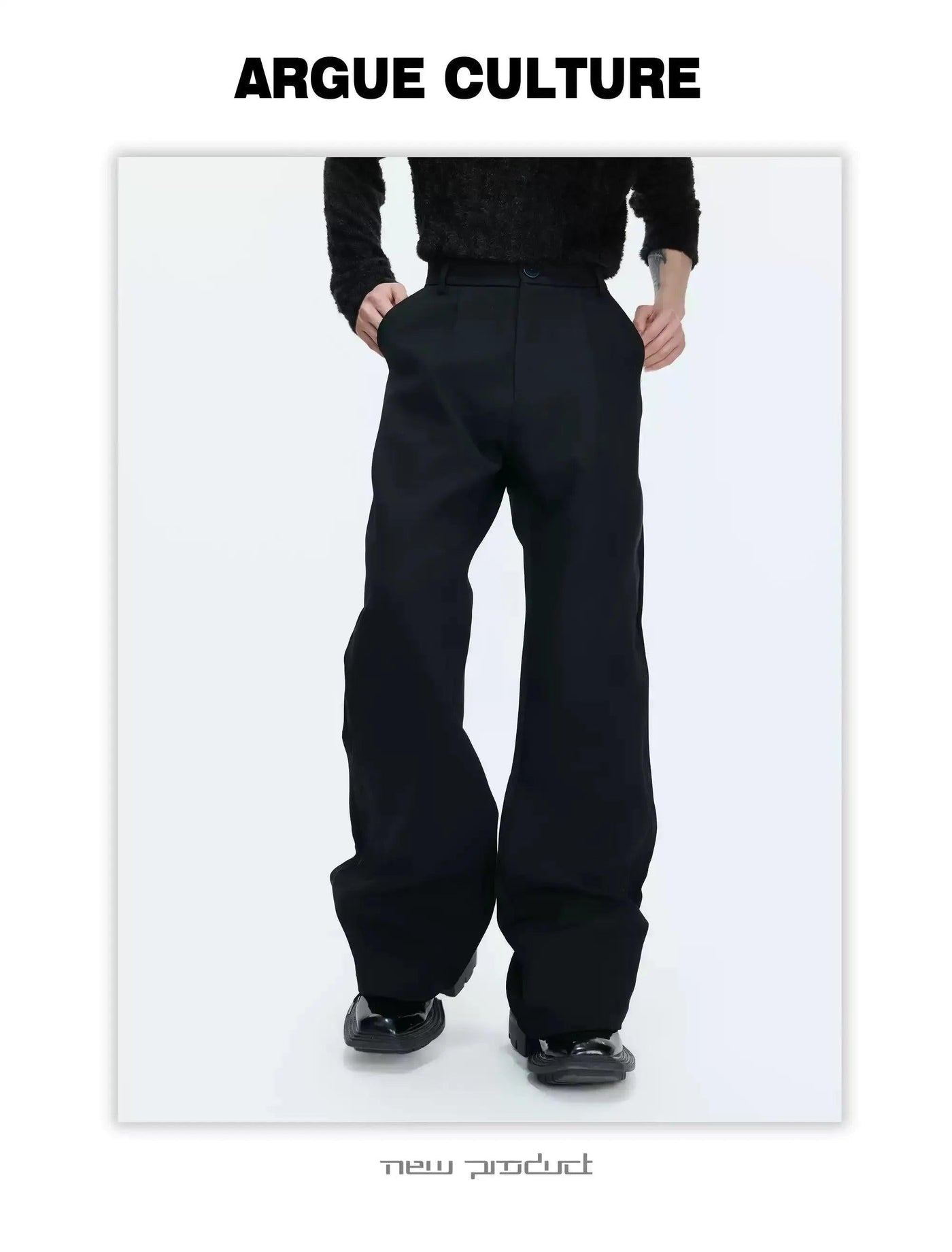Solid Color High Waist Pants