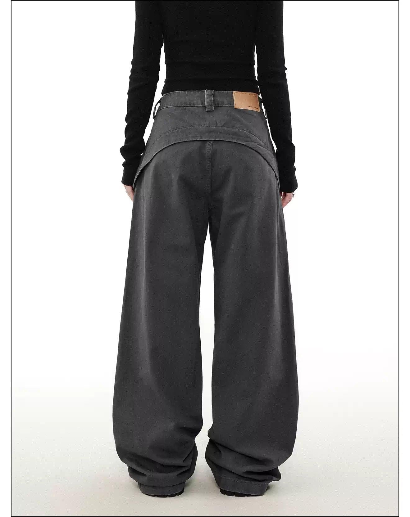 Slant & Zipped Pocket Cargo Pants