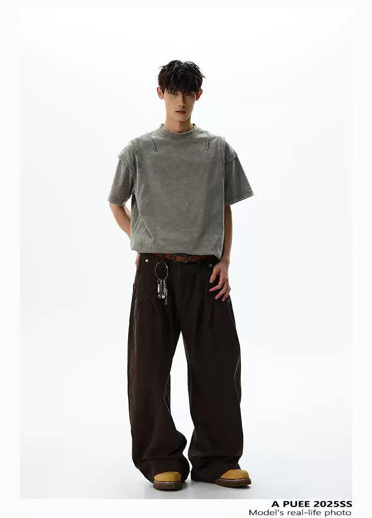 Washed Distressed Cut T-Shirt