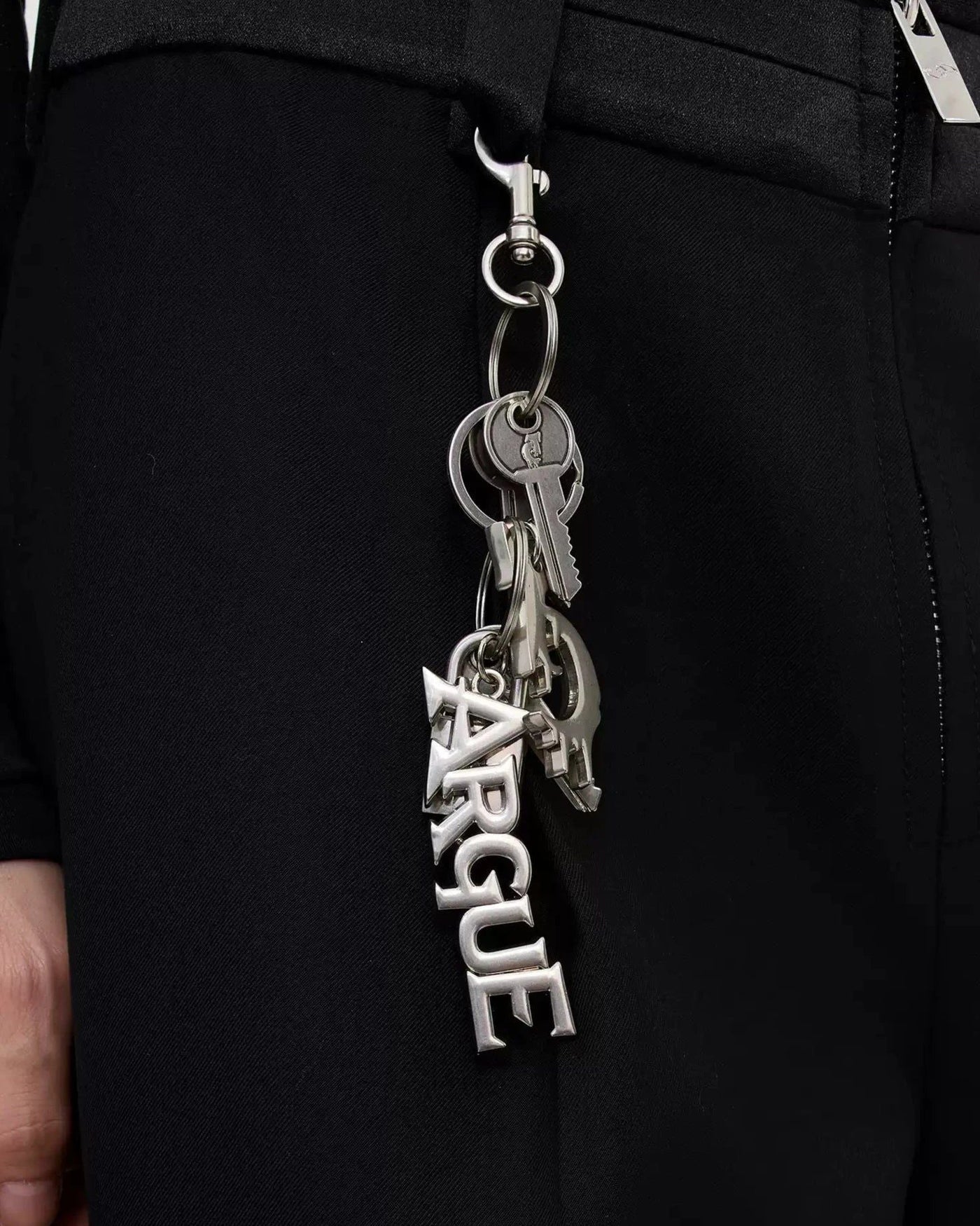 Metal Keys Detail Pants Chain