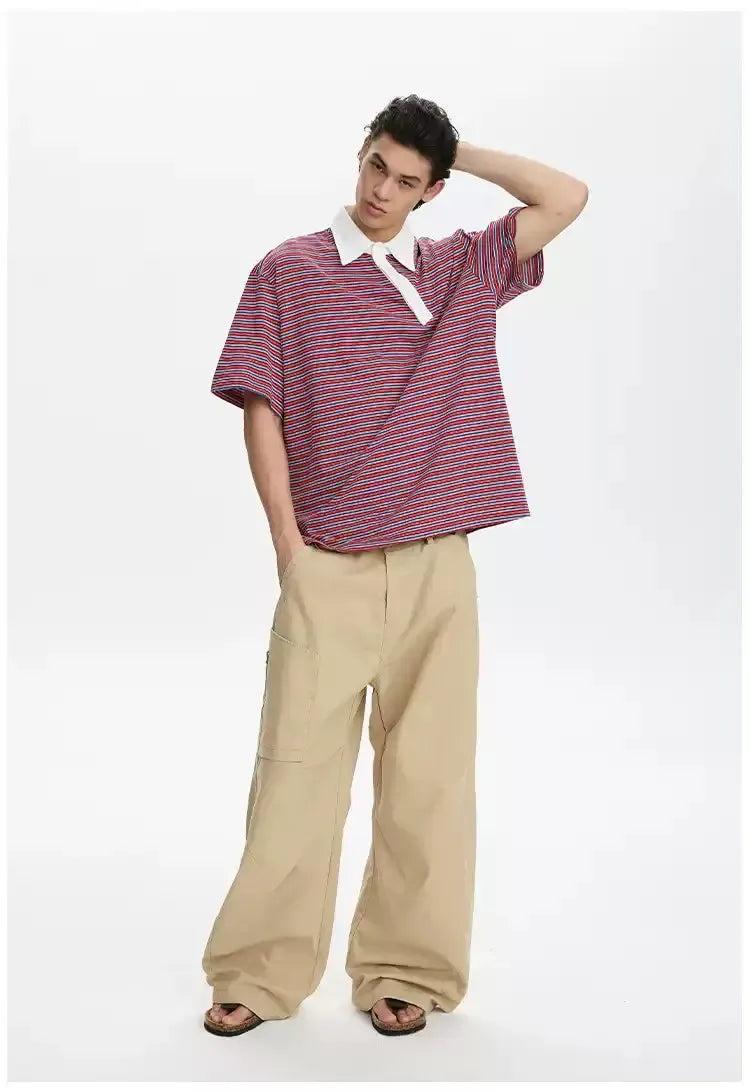 Irregular Button Line Polo
