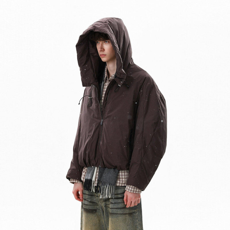 Structured Big Hood Down Jacket