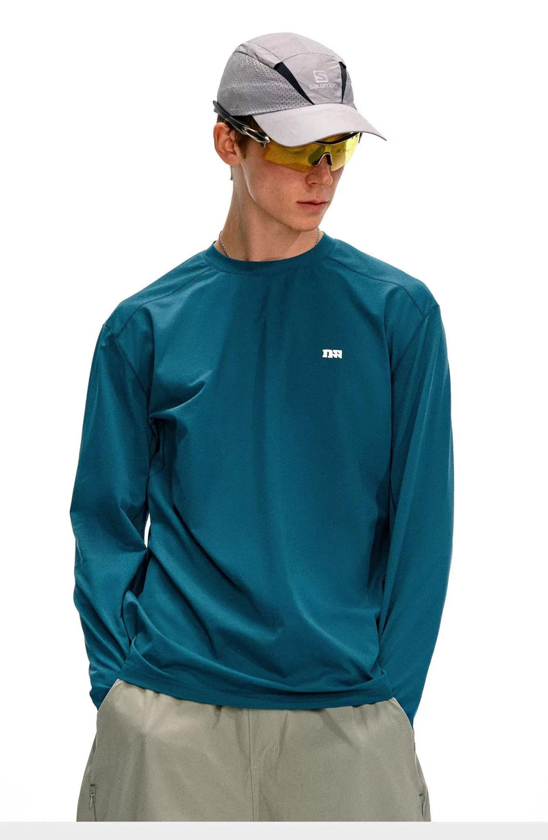Logo Print Sports Long Sleeve T-Shirt