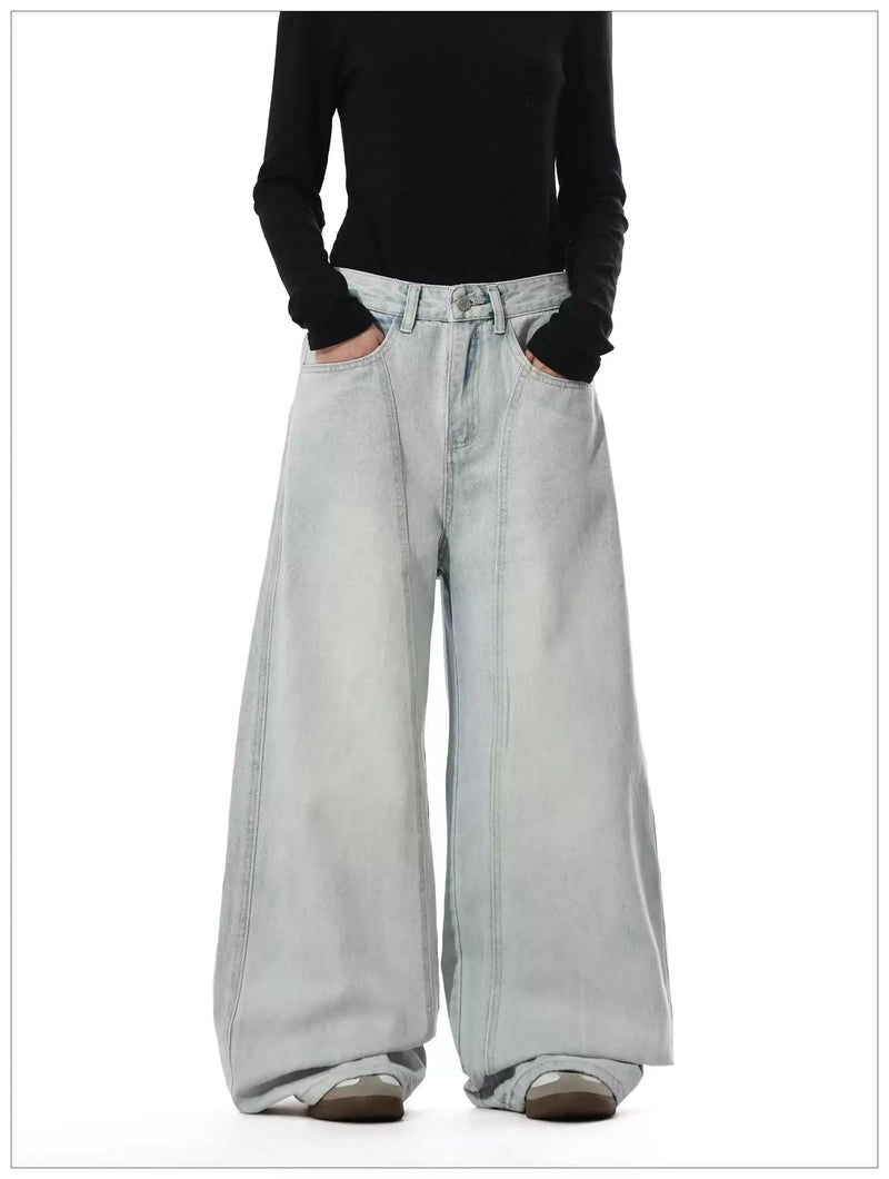 Washed Wide Leg Jeans