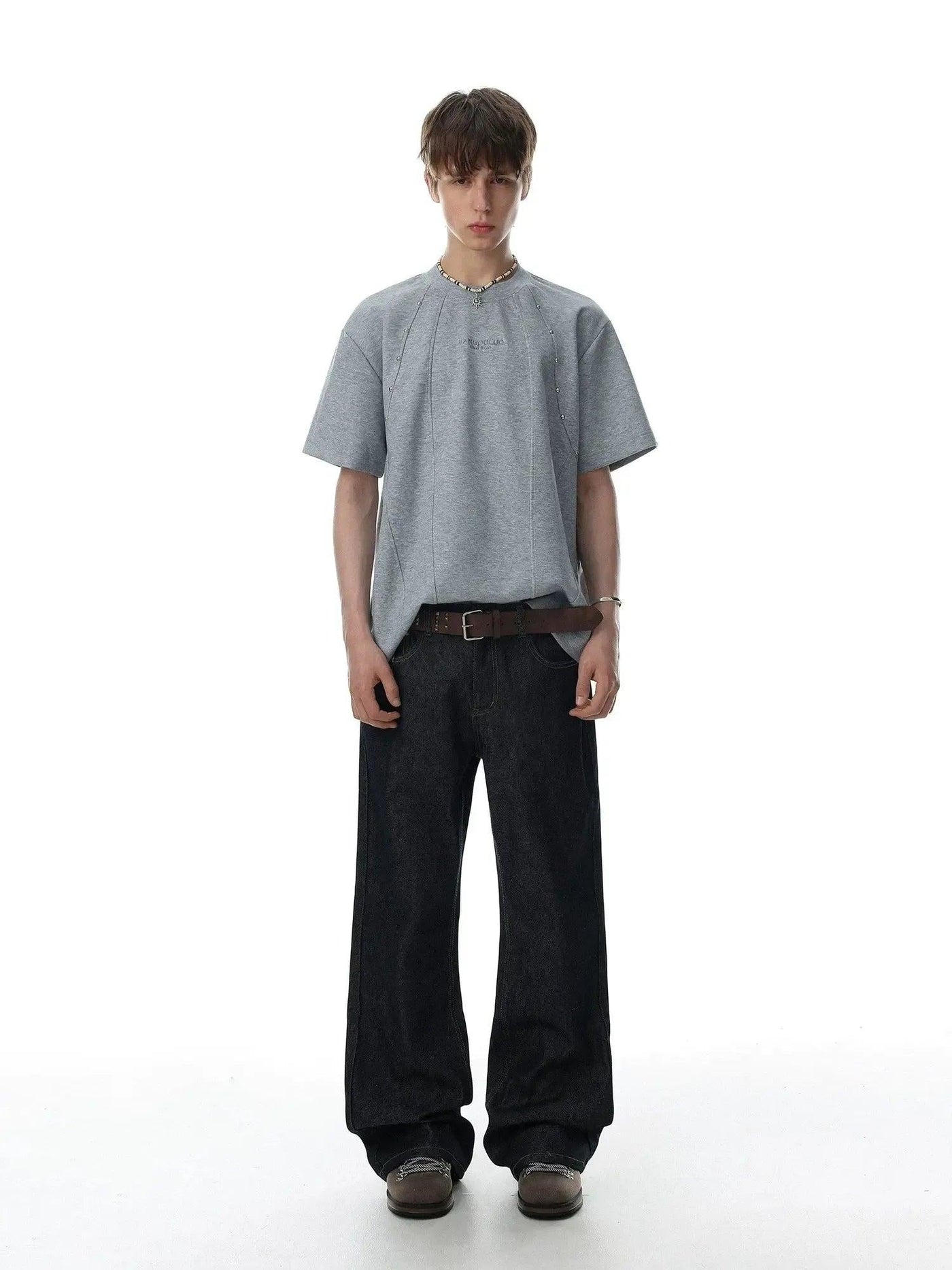 Beaded Deconstructed T-Shirt