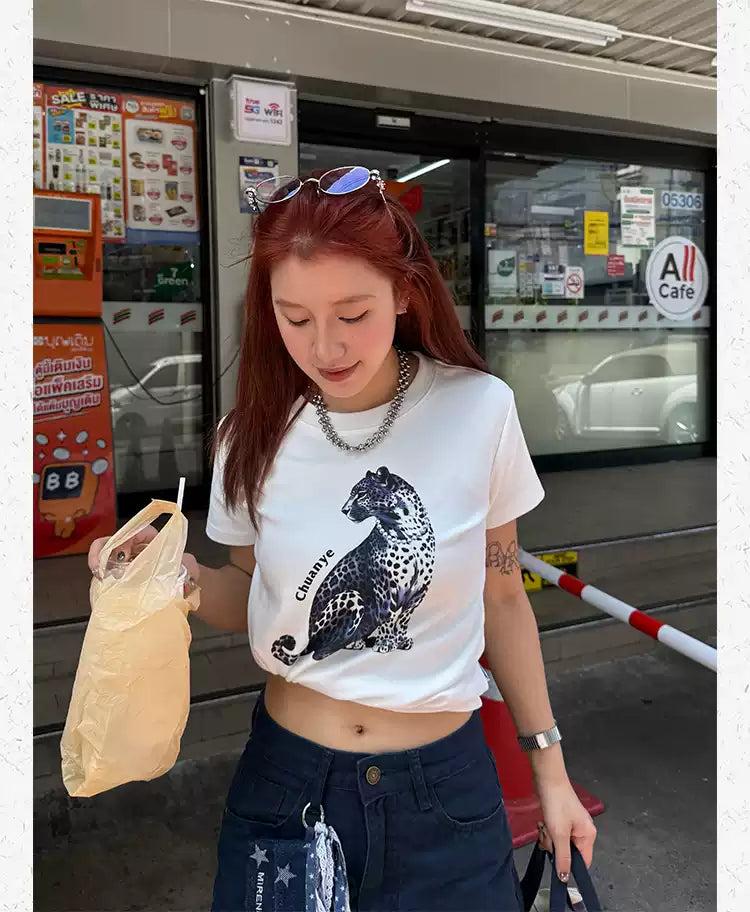 Animal Graphic Print T-Shirt