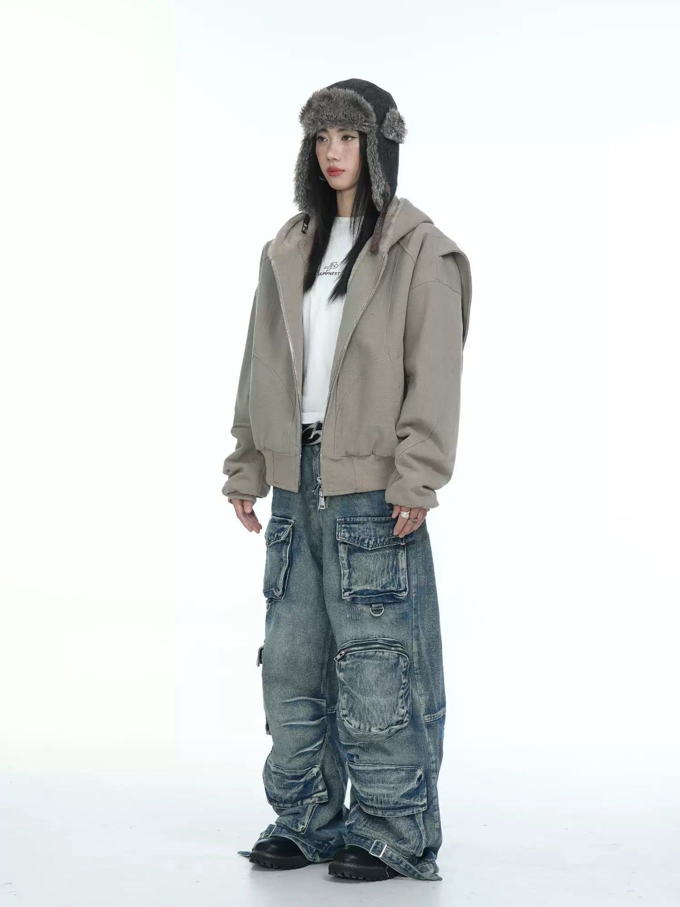 Solid Comfty Zippered Jacket