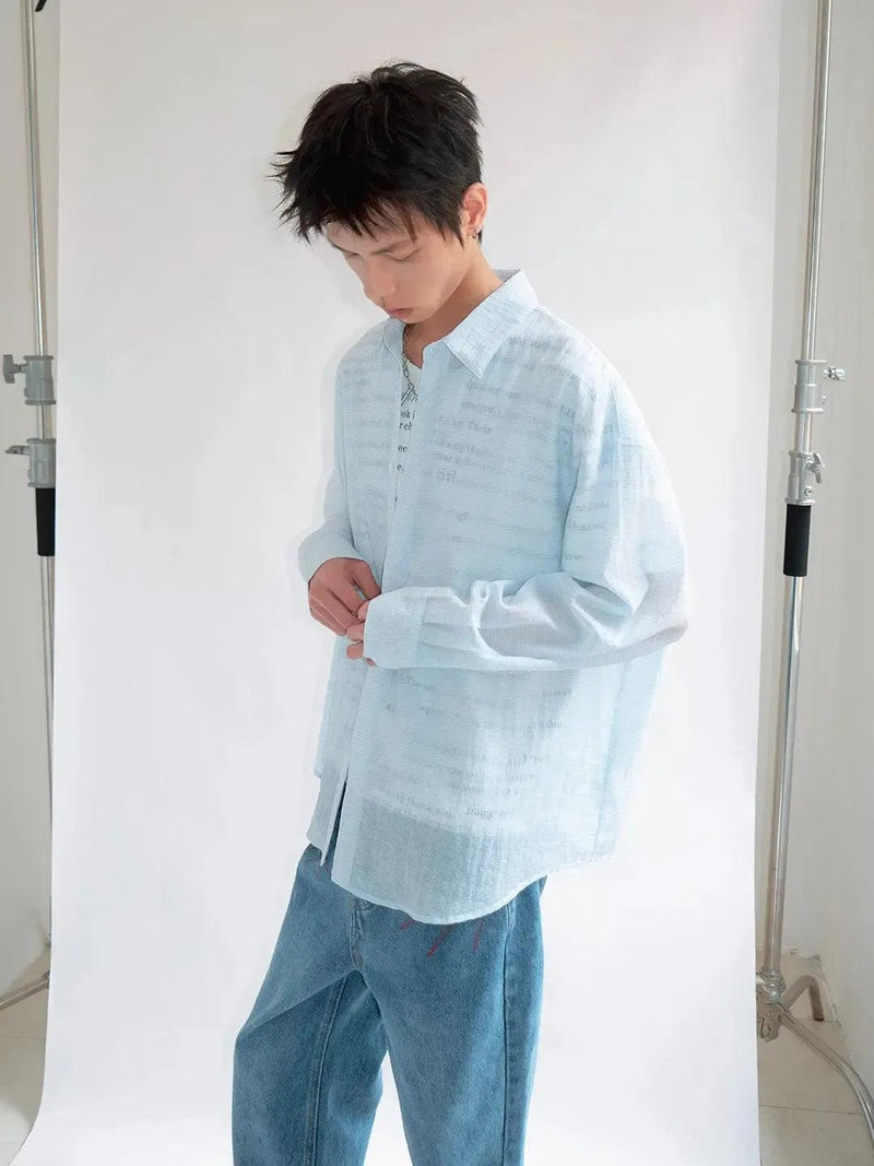 Lightweight Loose Striped Shirt