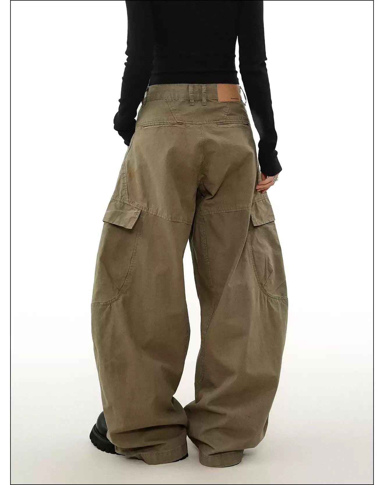 Functional Pocket Wide Cargo Pants