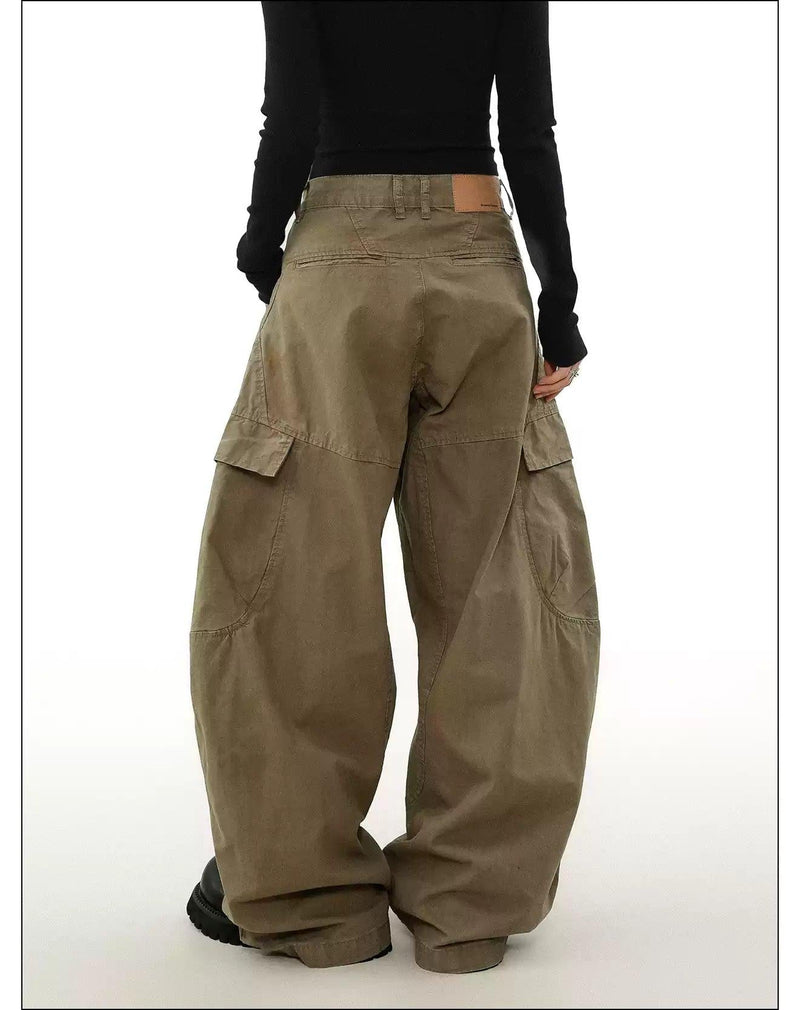 Functional Pocket Wide Cargo Pants