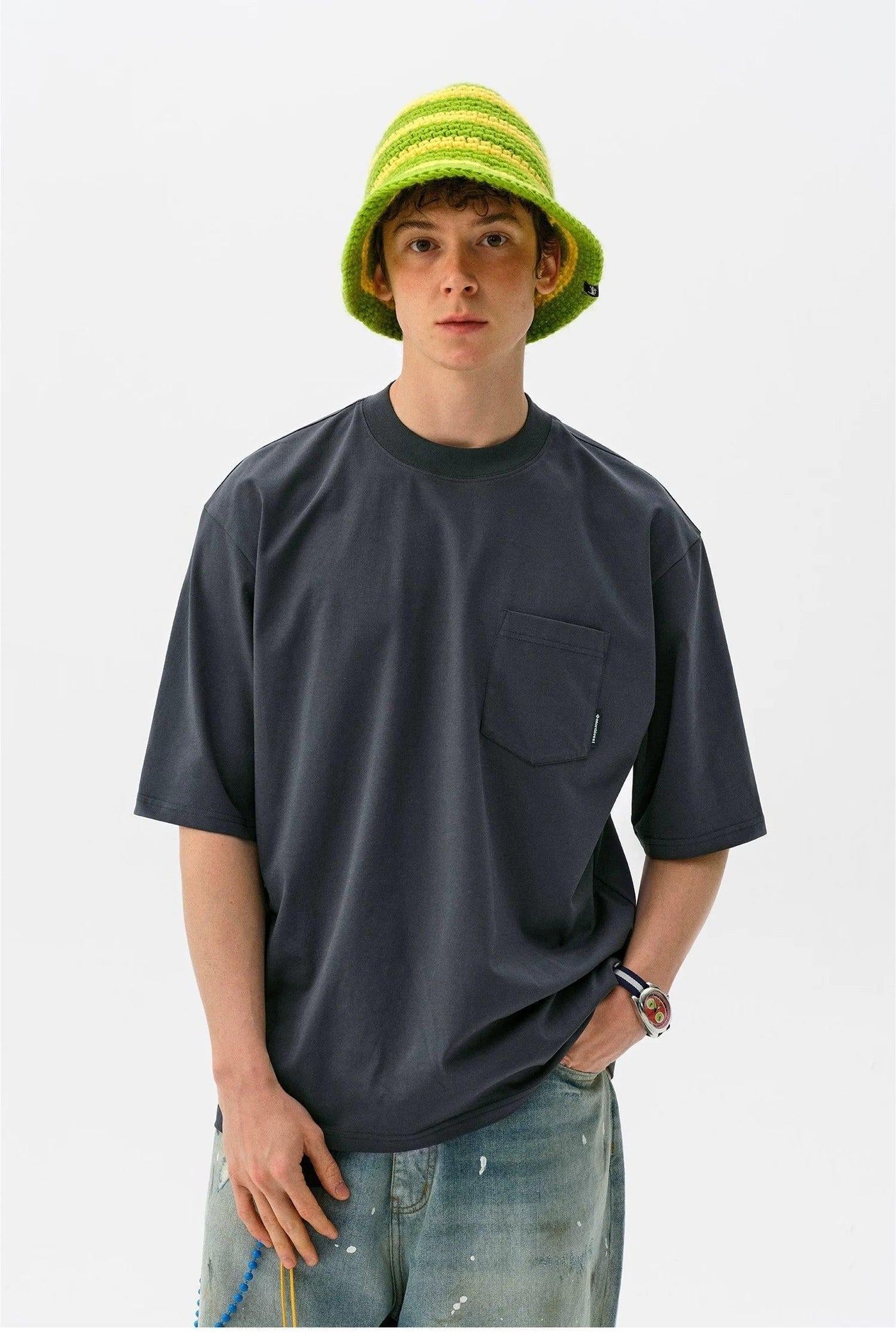 Chest Pocket Boxy Fit S/S T-Shirt