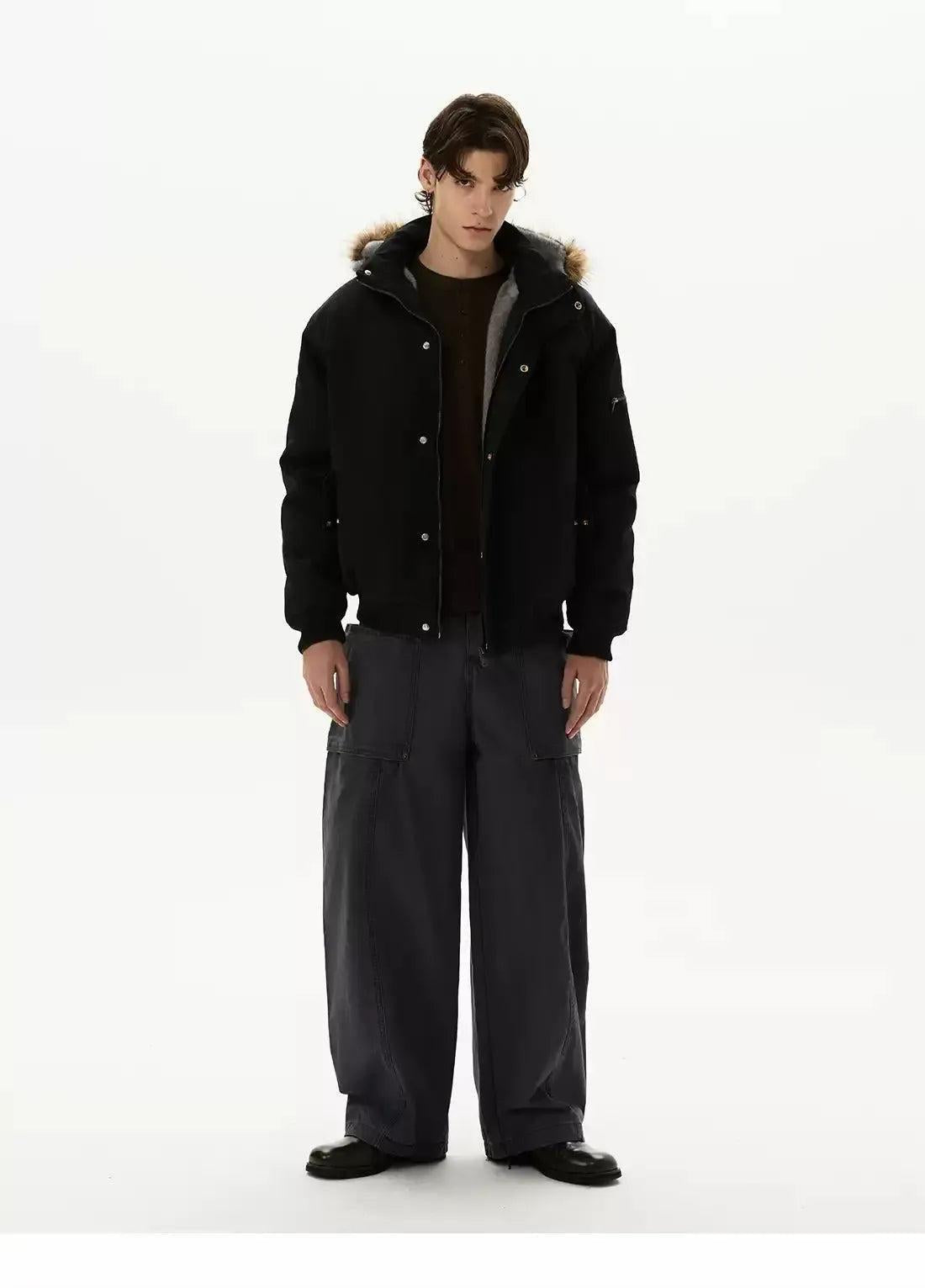 Faux Fur Lined Hood Jacket