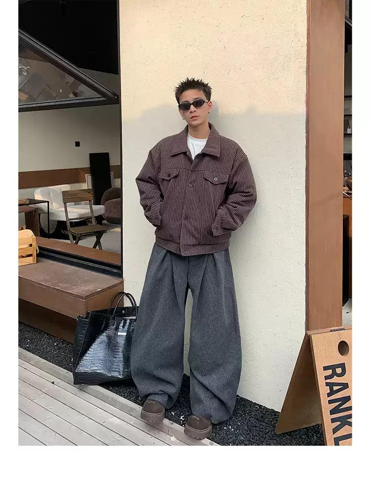 Pleated Baggy Fit Pants