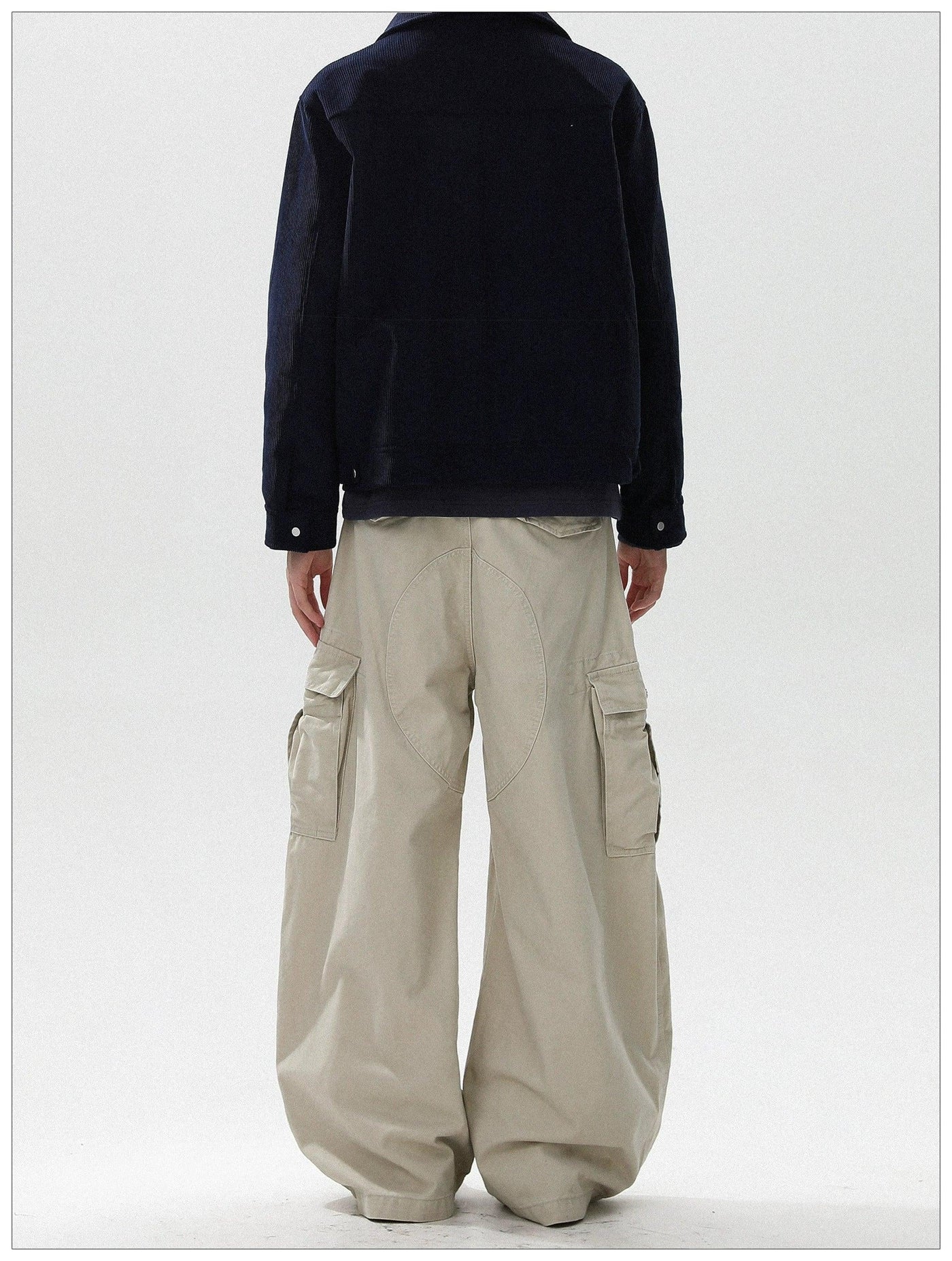 Drawstring Wide Leg Cargo Pants