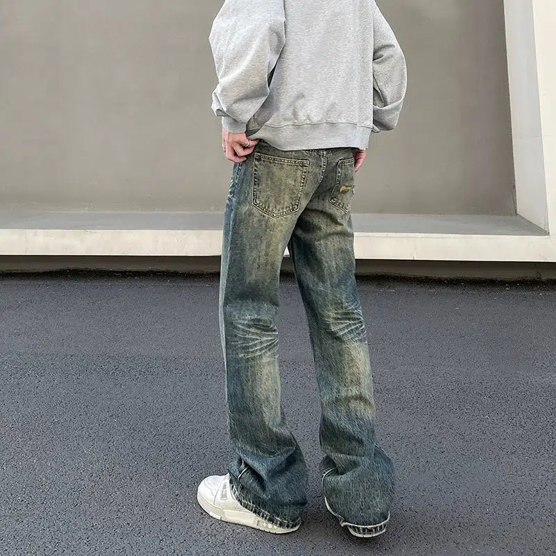 Washed and Faded Vintage Jeans