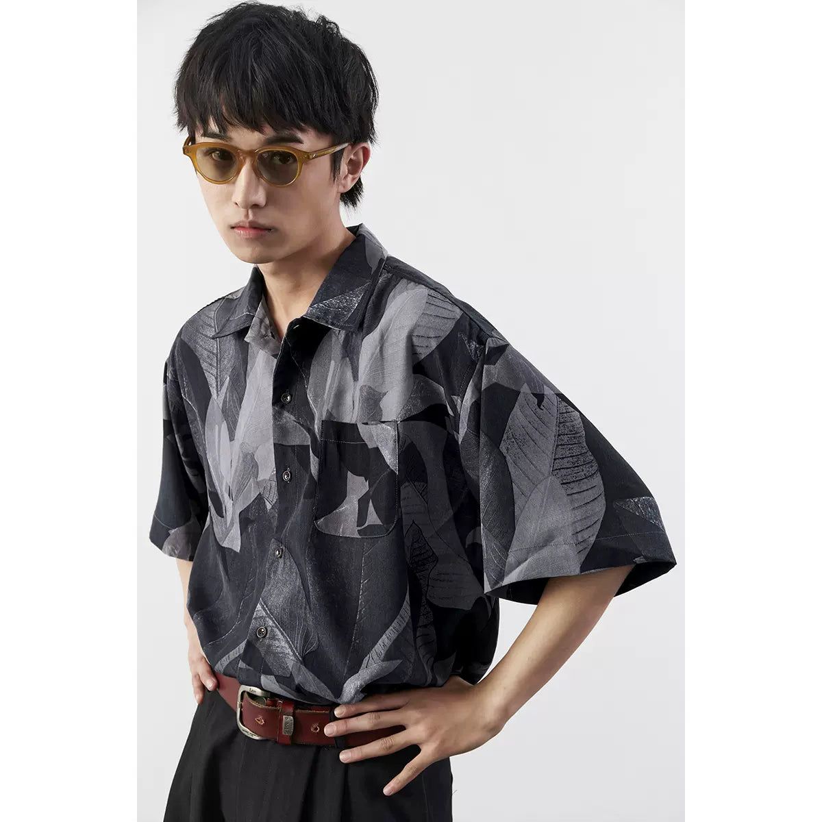 Abstract Leaves Detail Shirt
