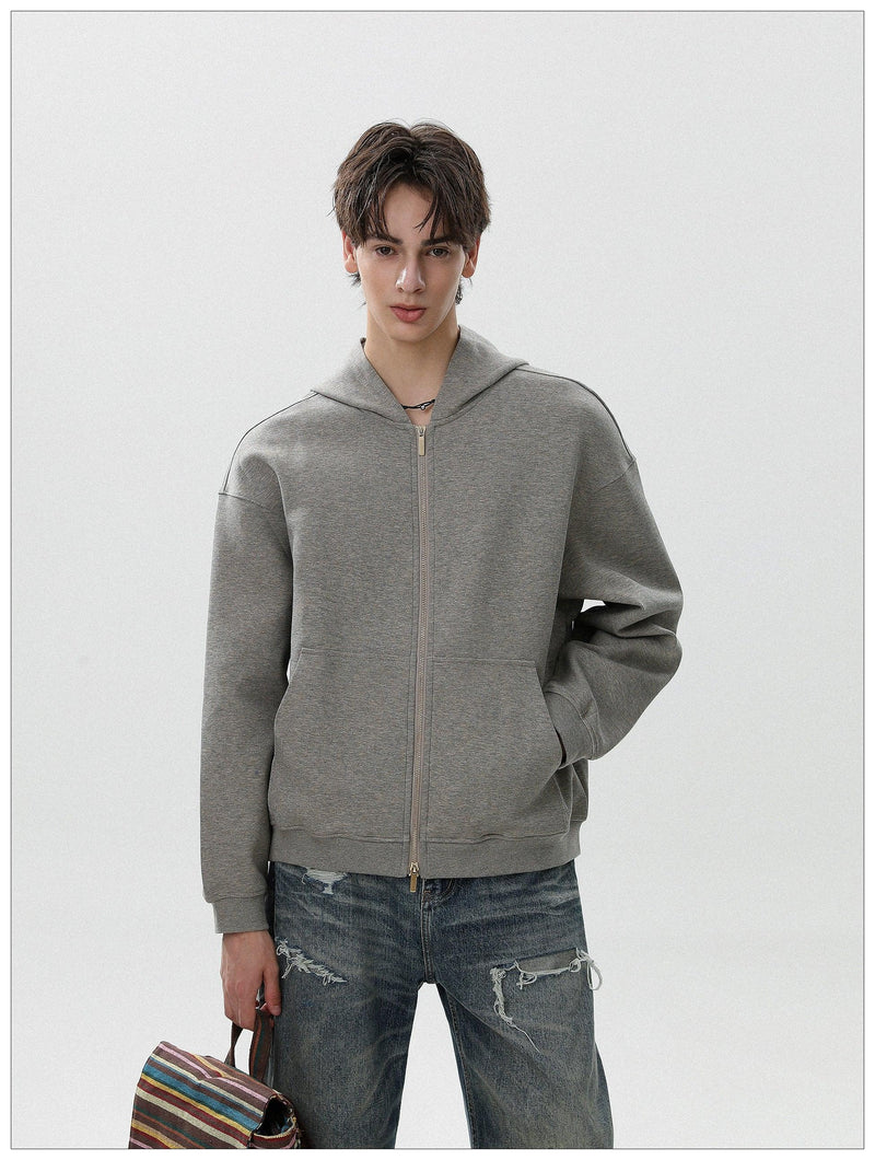 Dual-End Zip-Up Hoodie