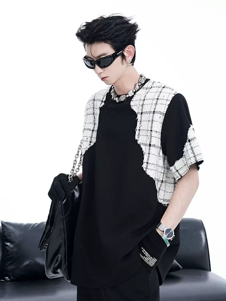 Spliced Parisian Style T-Shirt