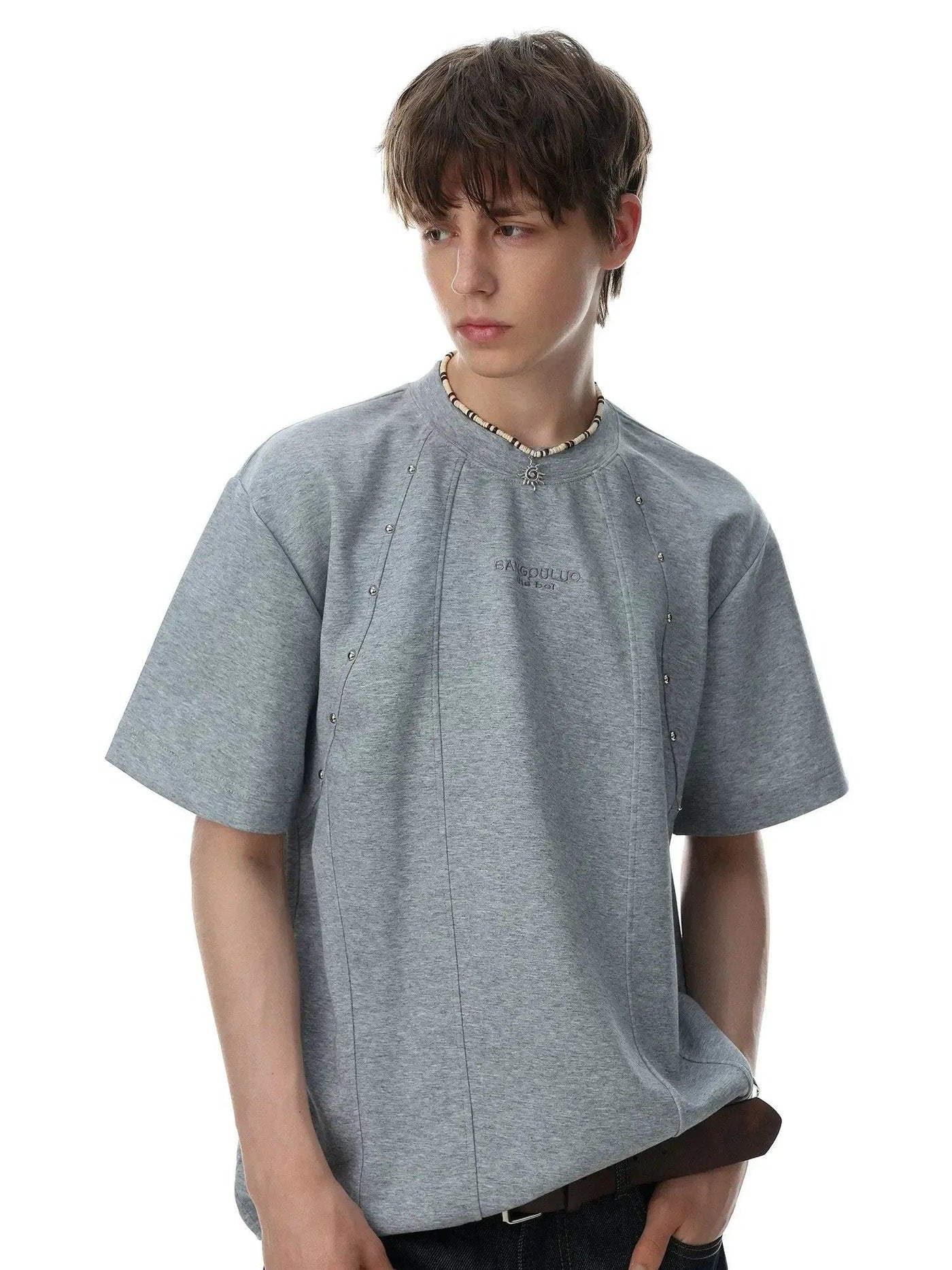 Beaded Deconstructed T-Shirt
