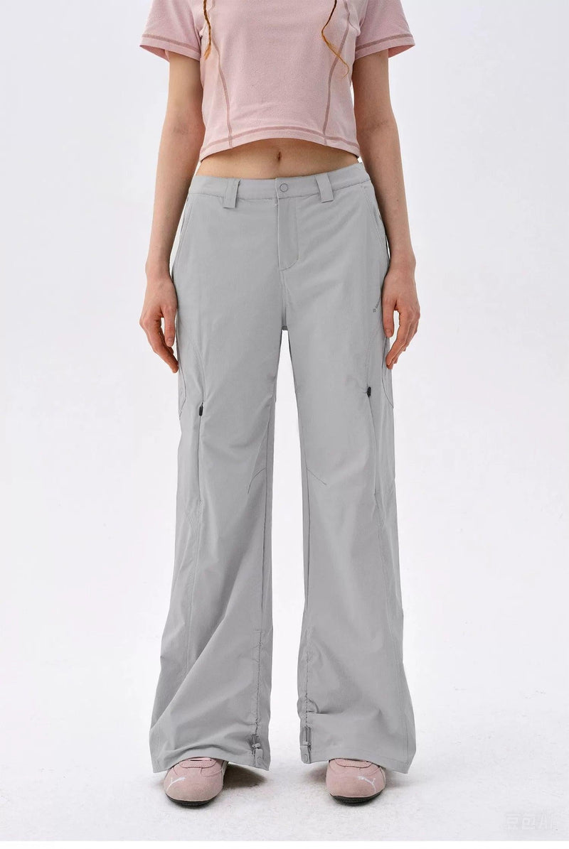 Multi-Details Athletic Flared Pants