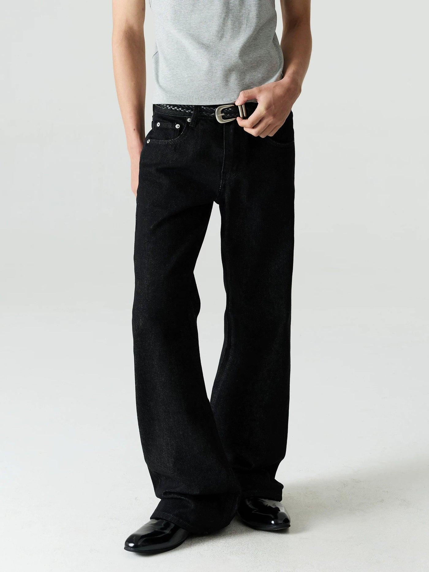 Clean Fit Micro-Flared Jeans