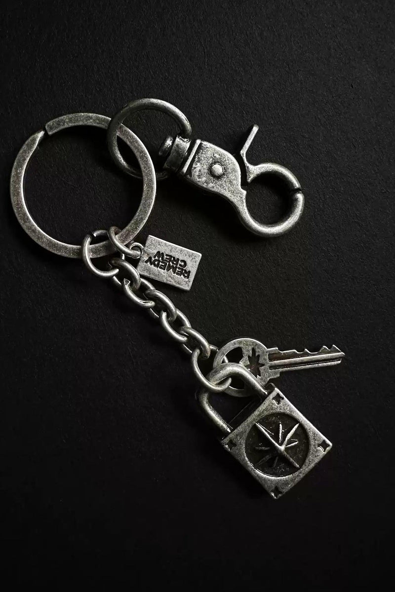 Lock Accessory Detailing Pants Chain