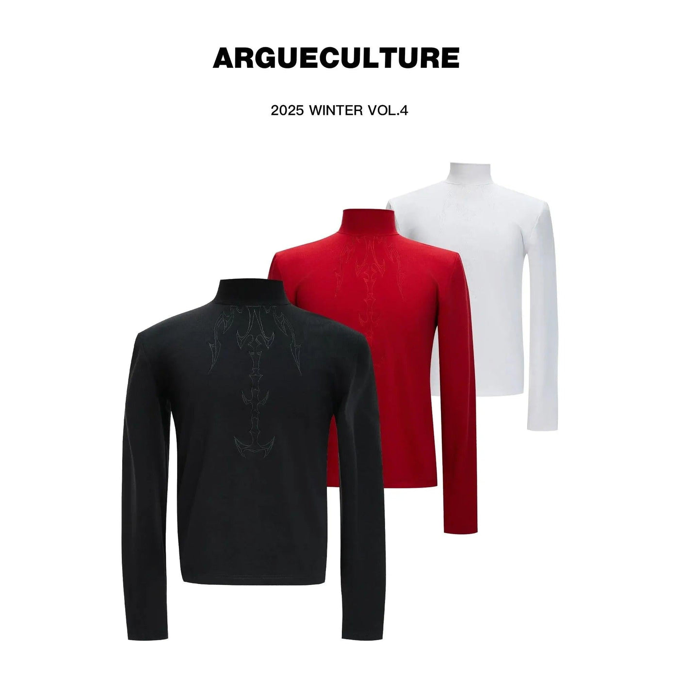Spike Subtle Stitched Mockneck