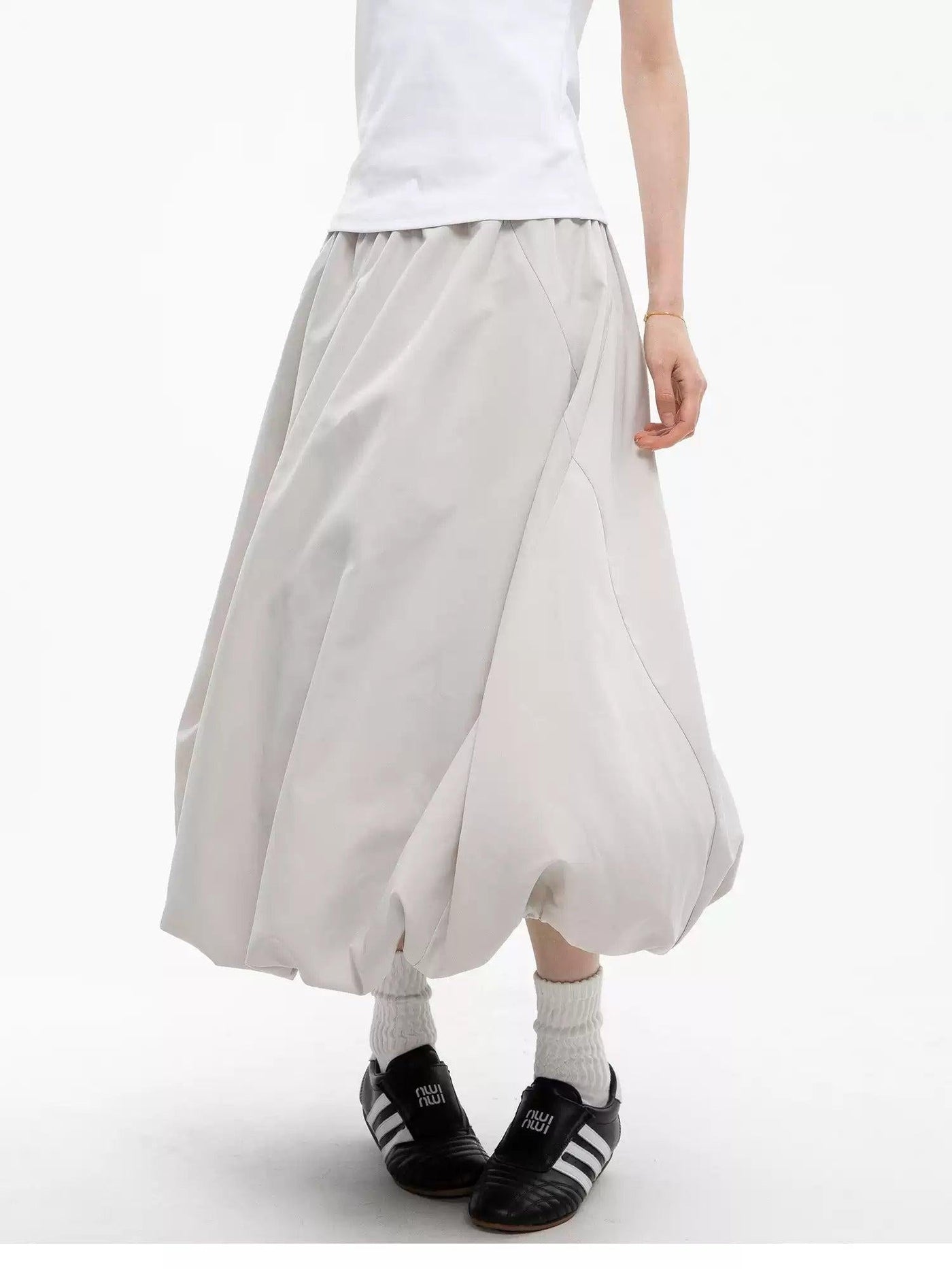 Chic Bubble Mid-Length Skirt