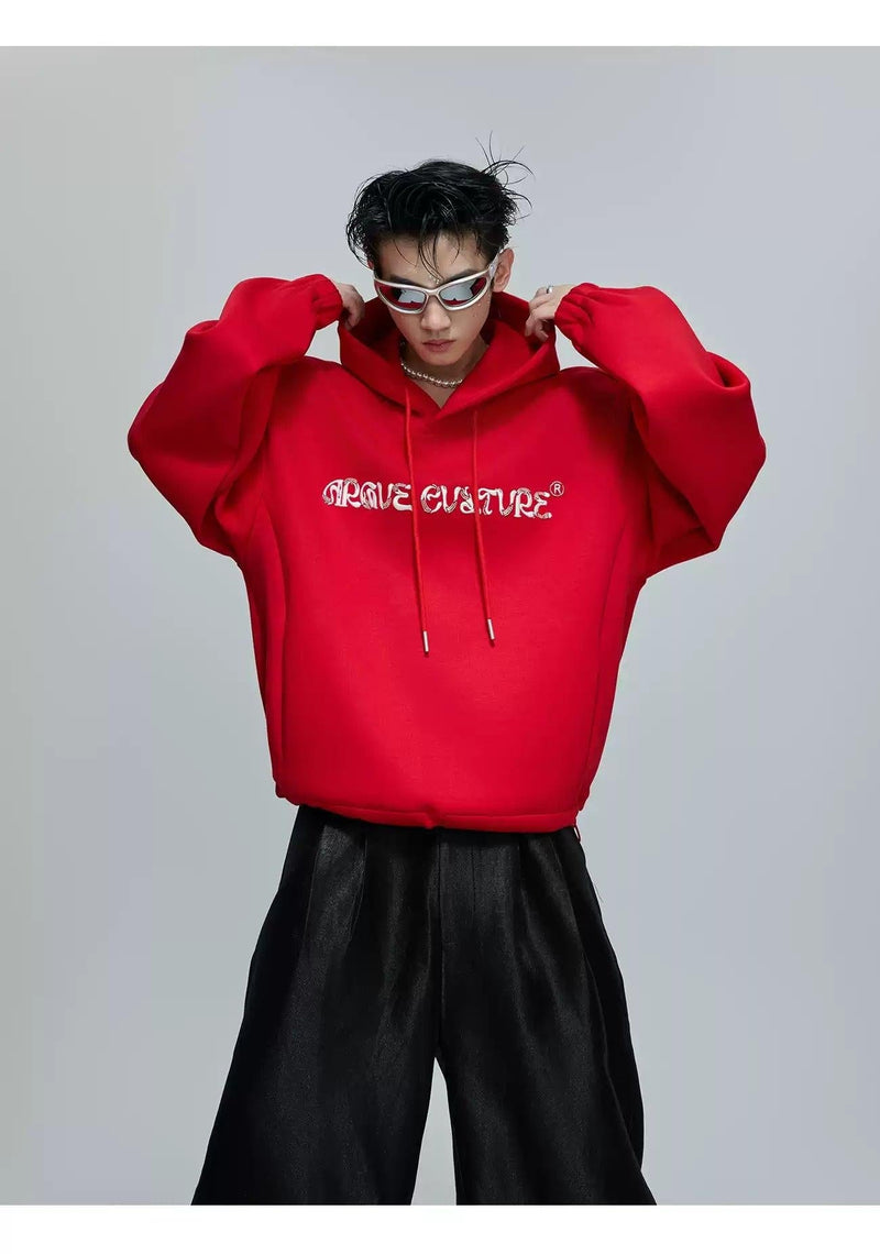Distorted Logo Style Hoodie