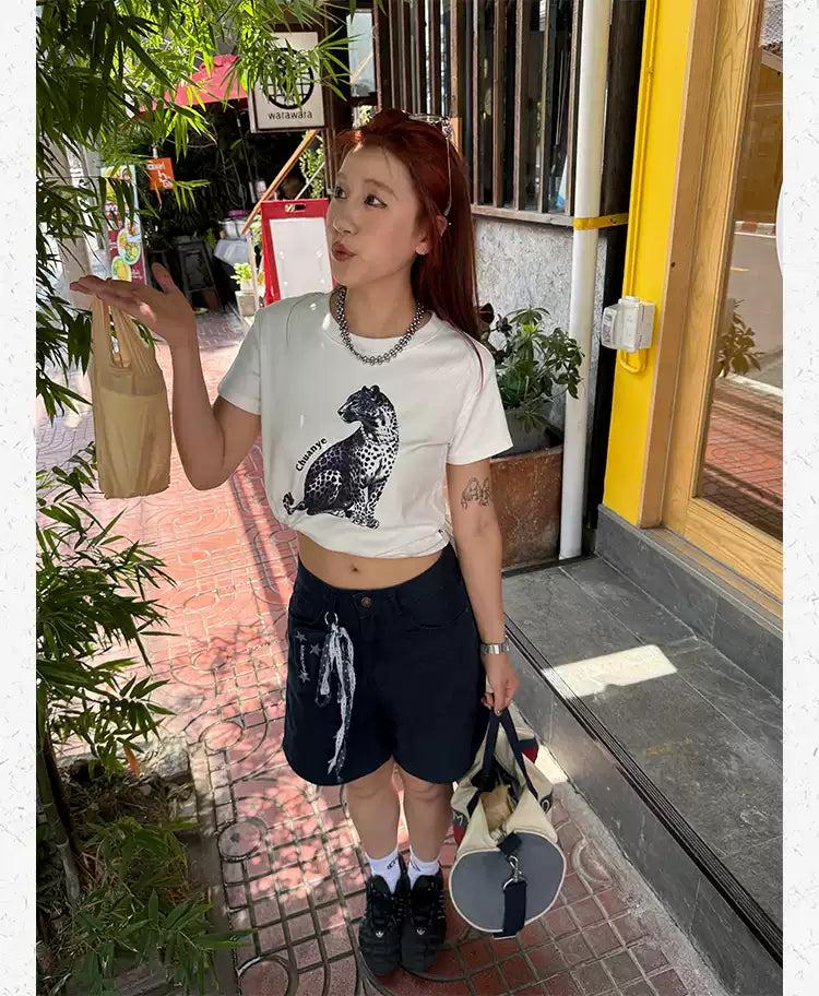 Animal Graphic Print T-Shirt