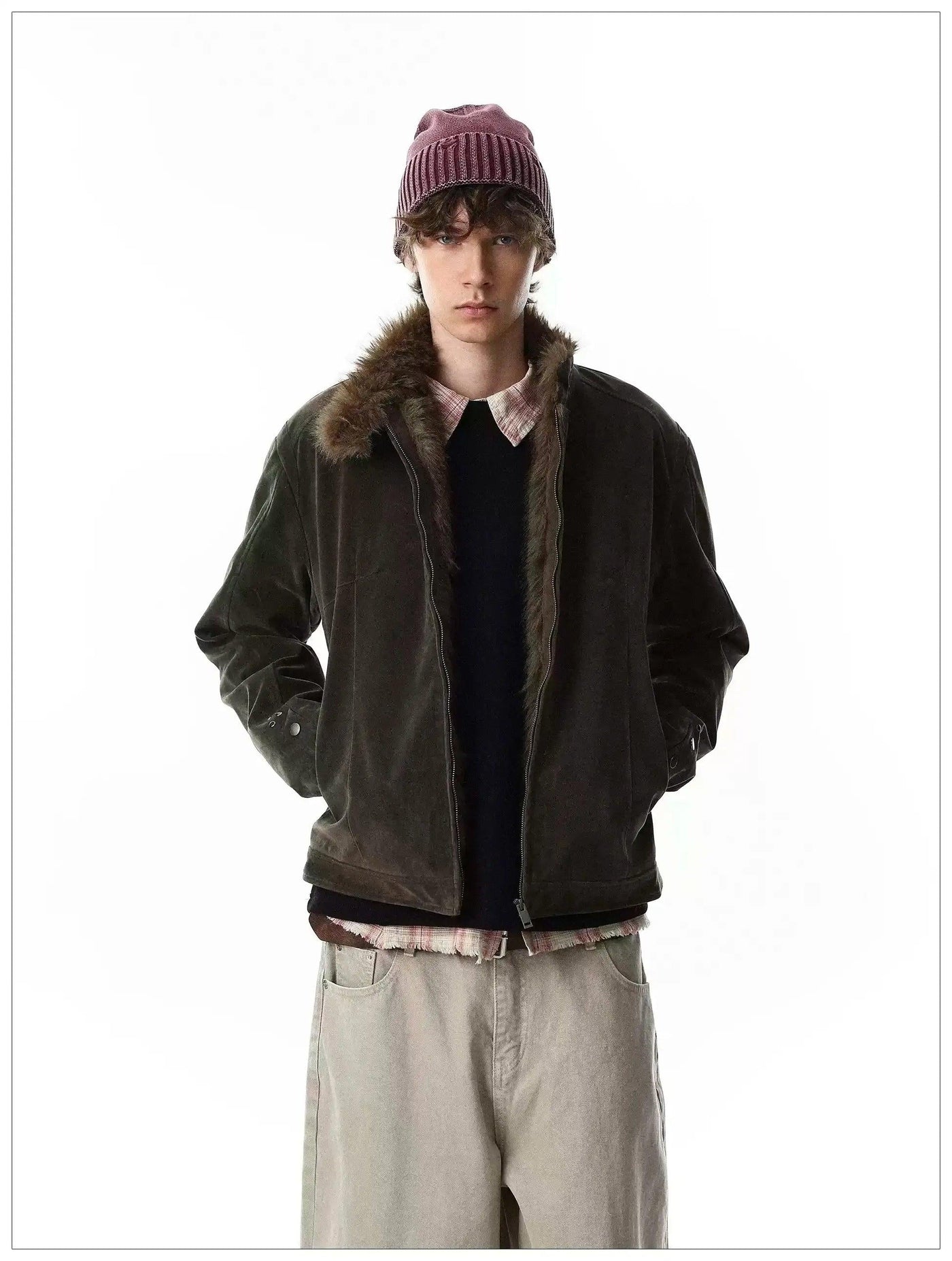 Clean Fit Micro Suede Boxy Jacket