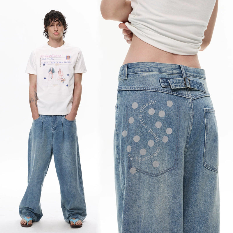 Polka Dots Pocket Jeans