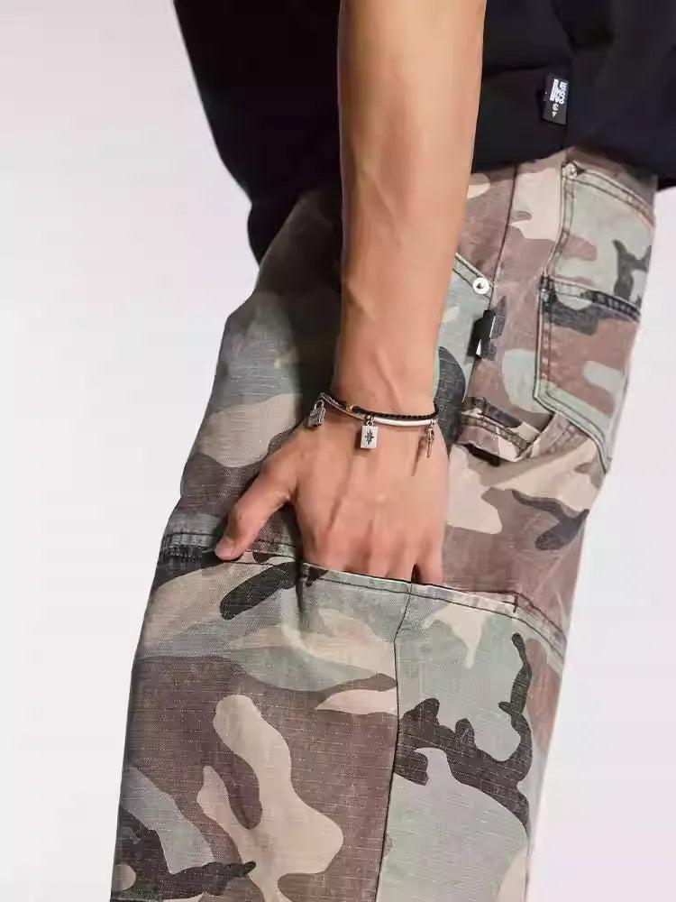 Structured Camo Cargo Shorts