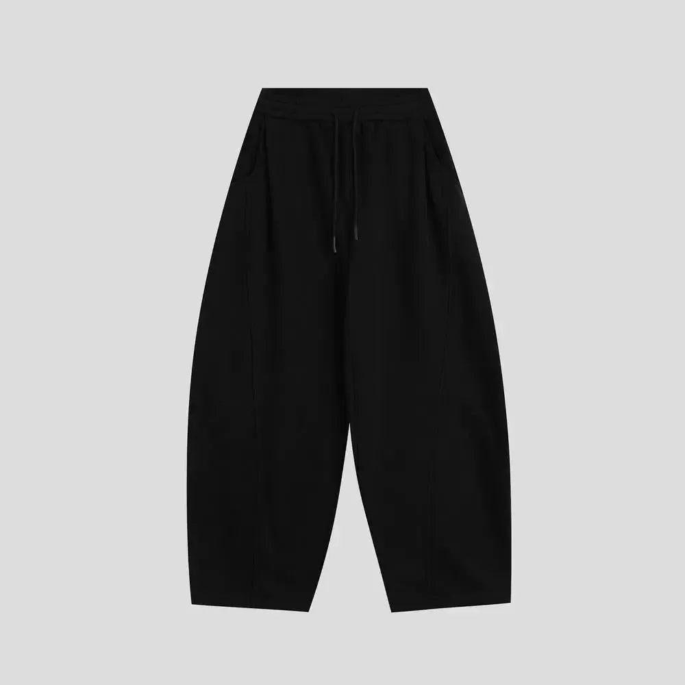 Curved Seam Loose Sweatpants