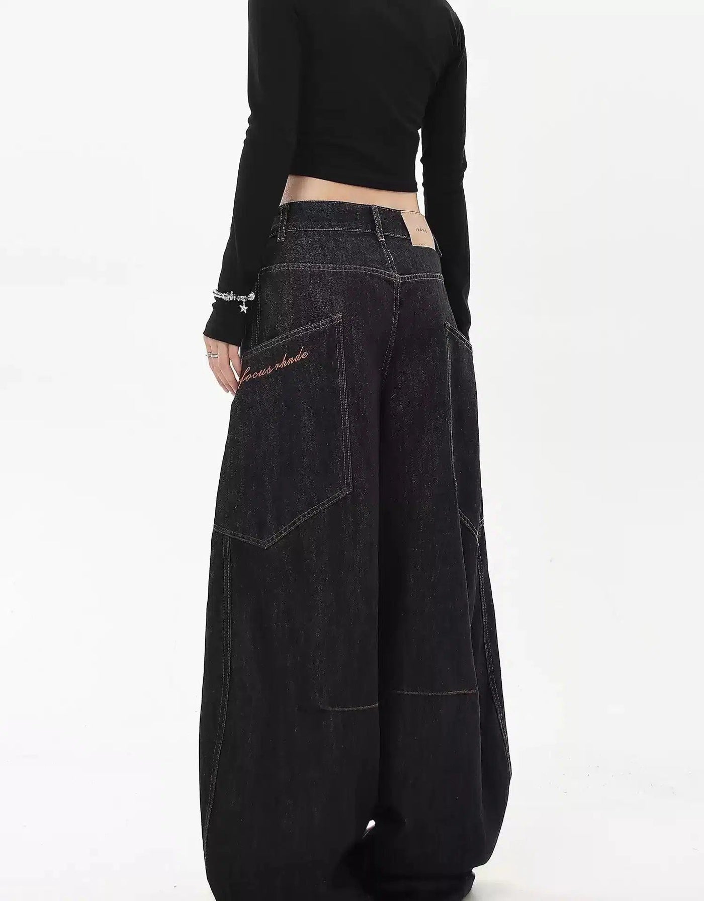 Stitched Machete Banana Jeans