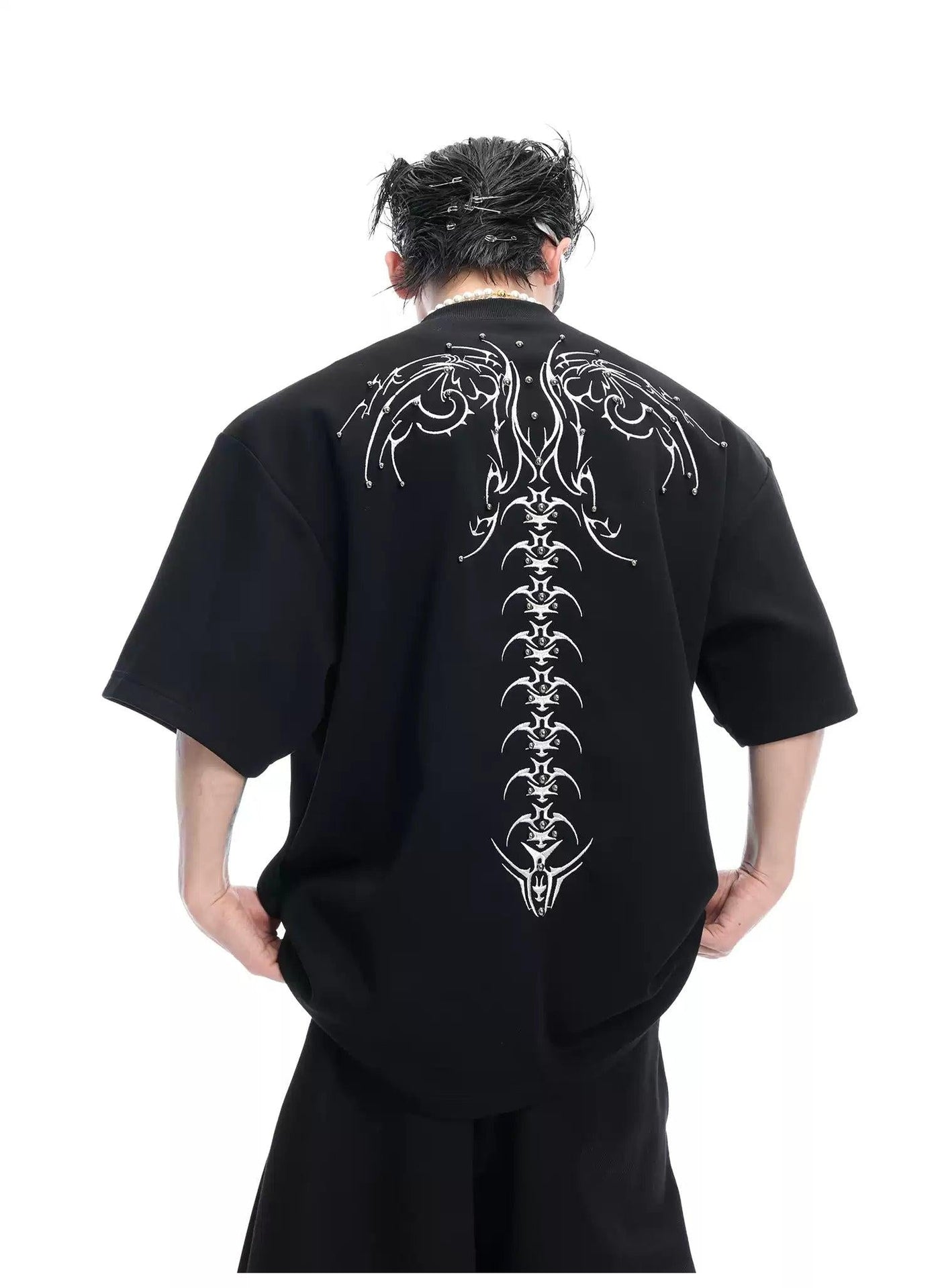 Skeleton Lines Print T-Shirt