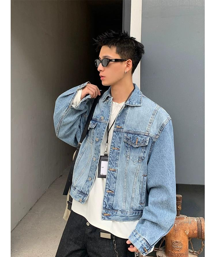 Versatile Cropped Denim Jacket