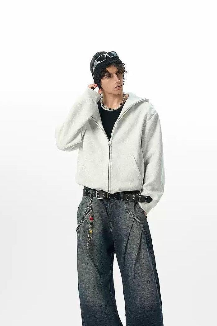 Clean Fit Boxy Zipped Hoodie