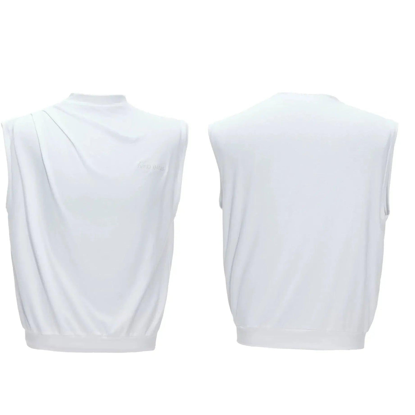 Pleated Stretchy Tank Top