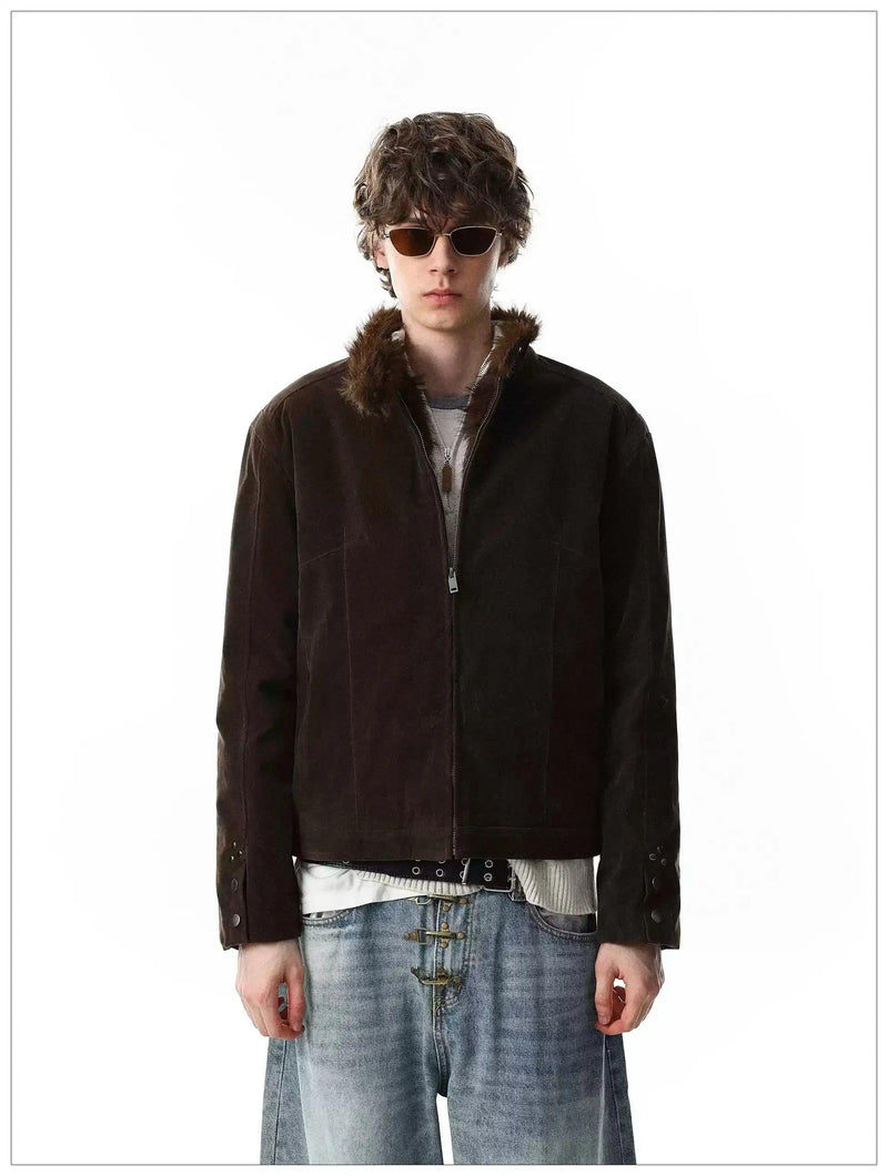 Clean Fit Micro Suede Boxy Jacket