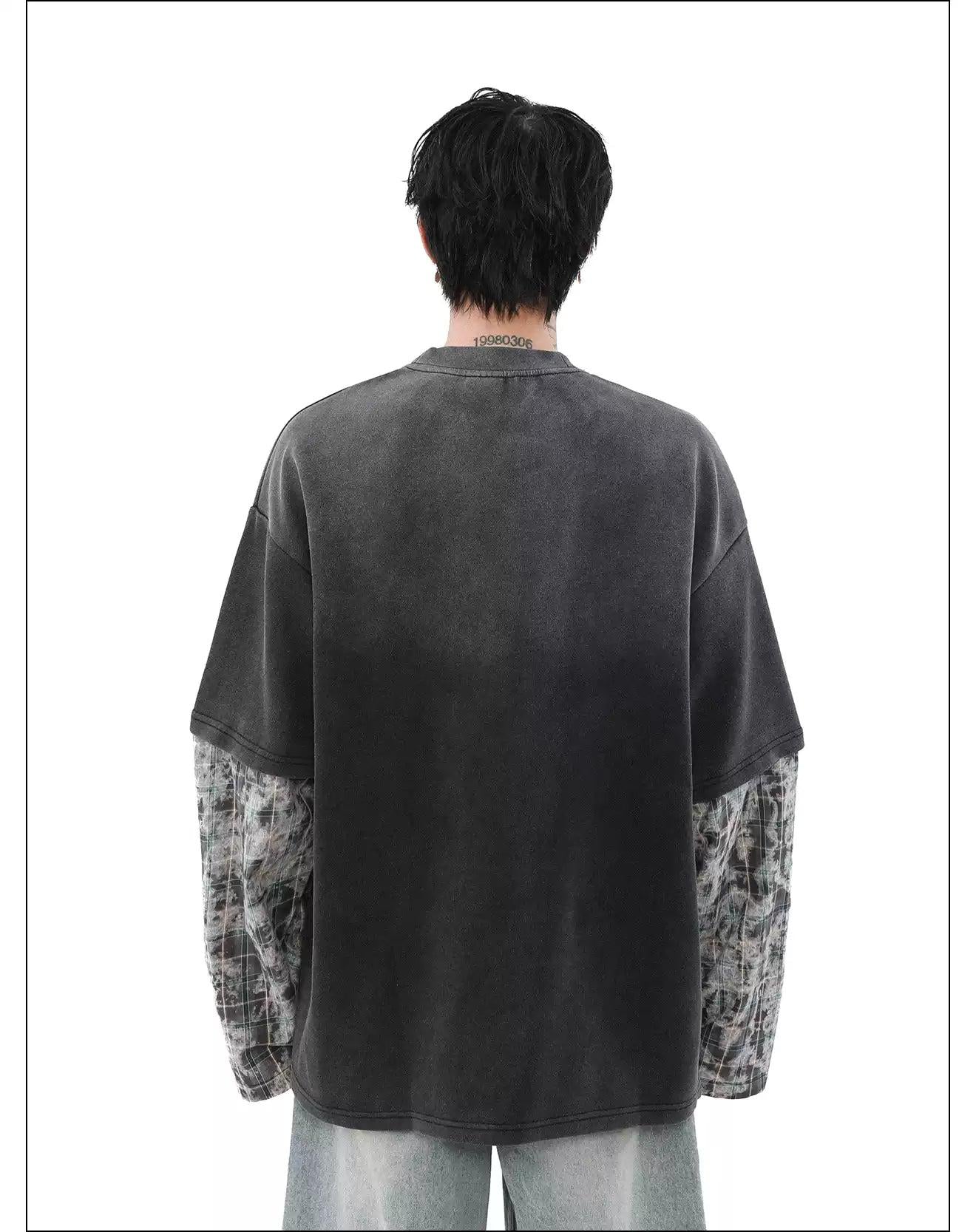 Layered Print Long Sleeve T-Shirt