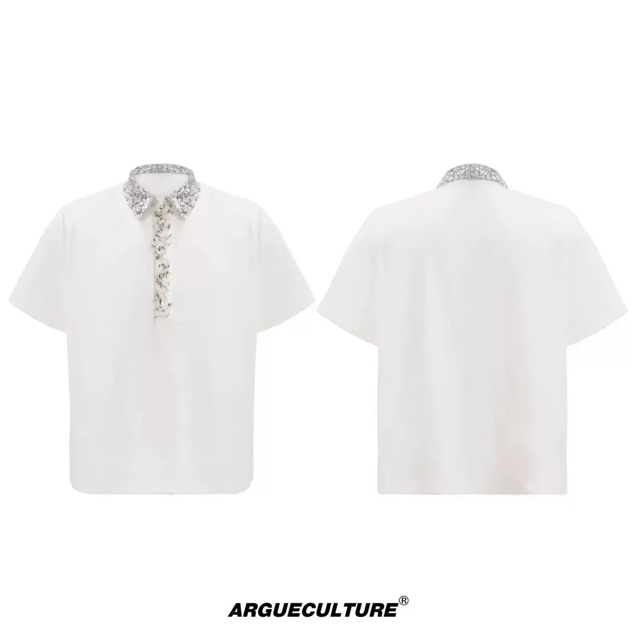 Sequins Pin Details Polo