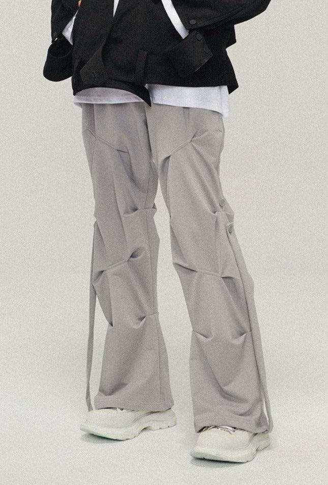 Side Strap Pleated Pants