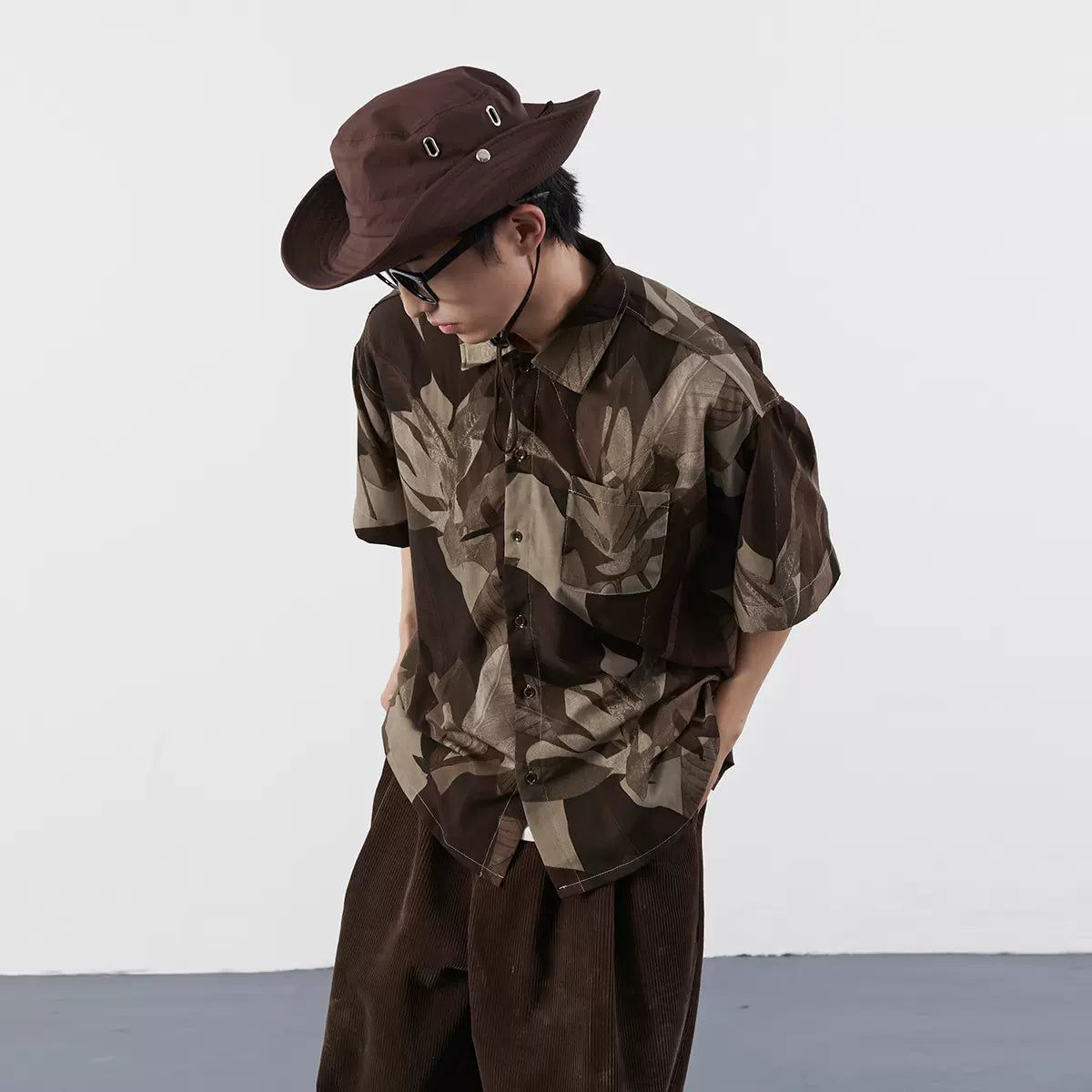 Abstract Leaves Detail Shirt