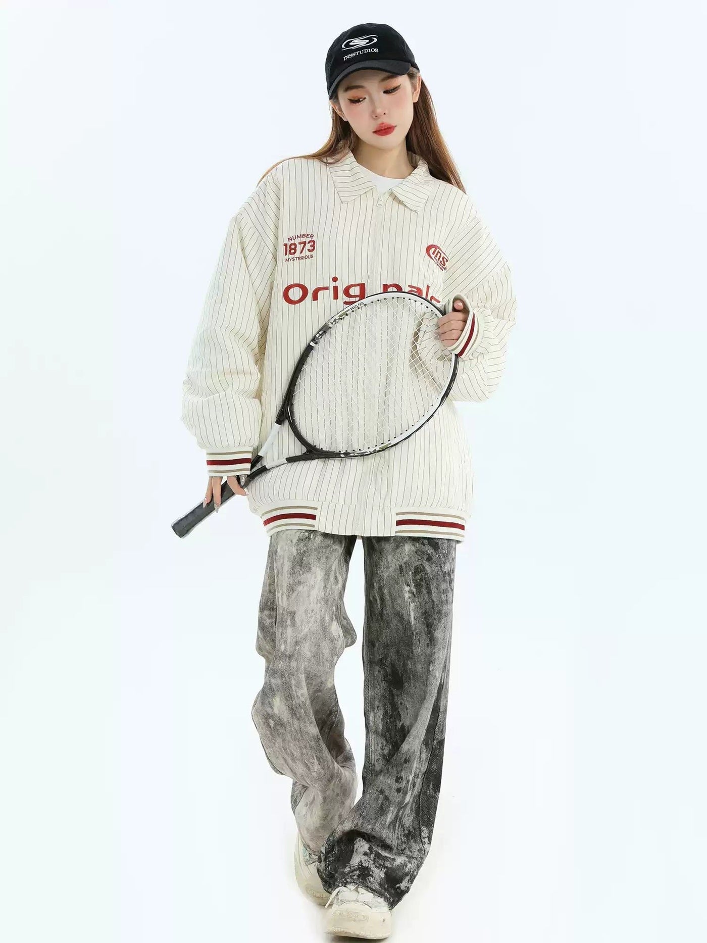 Originals Text Striped Jacket