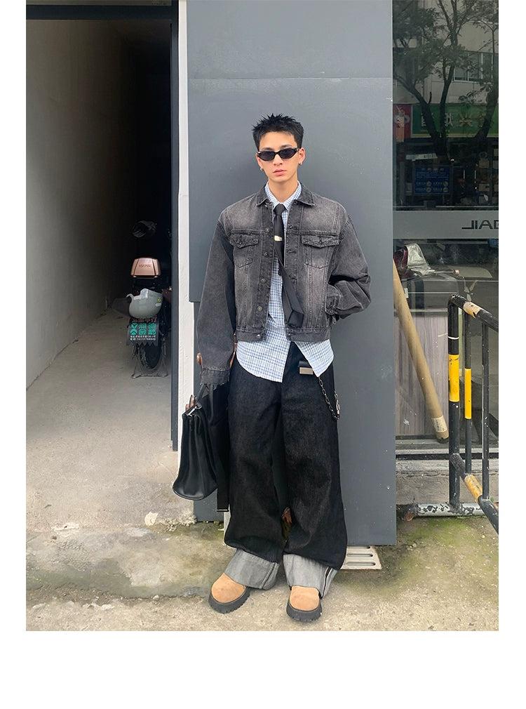 Versatile Cropped Denim Jacket
