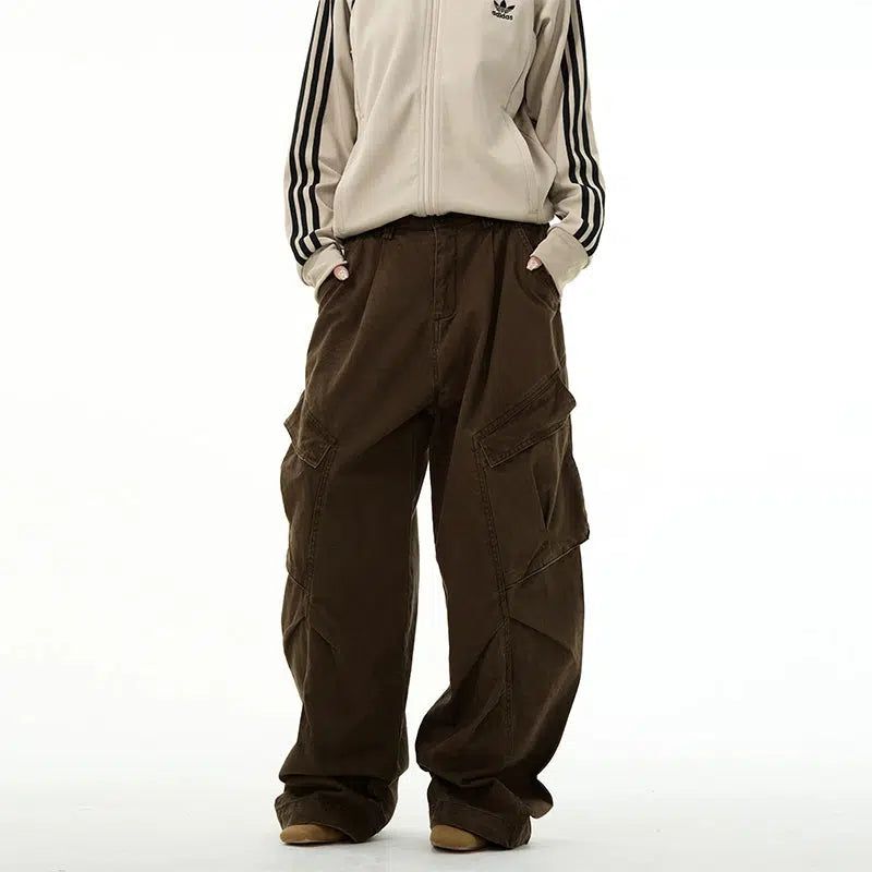 Slant Flap Pocket Cargo Pants