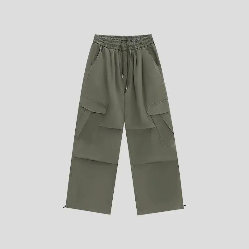 Pleated Multi-Pocket Cargo Pants